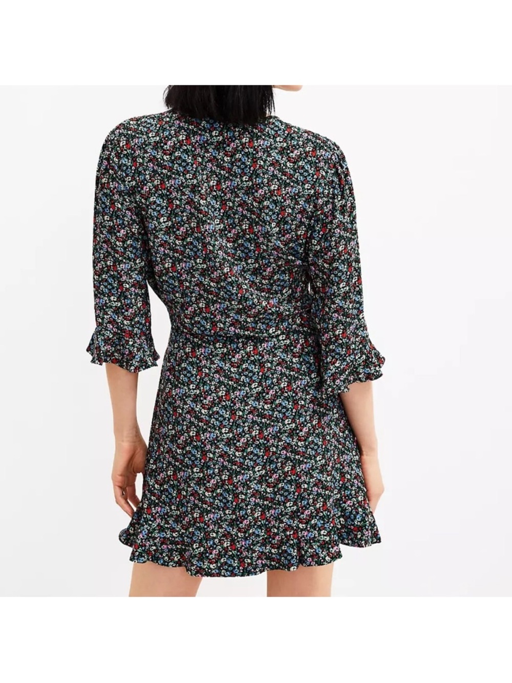 LOFT WRAP RUFFLE SKORT DRESS - Picture 2 of 4